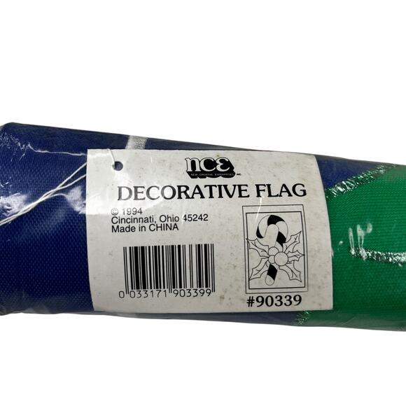 Vintage 1994 Candy Cane Decorative Flag 28" x 44" New - Picture 6 of 12